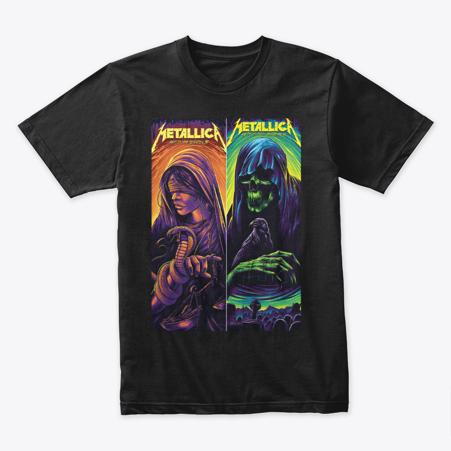 Camiseta Algodon Metallica Duo Poster