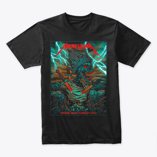 Camiseta Algodon Metallica Florence Italy Poster