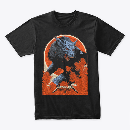 Camiseta Algodon Metallica Of Wolfand Man