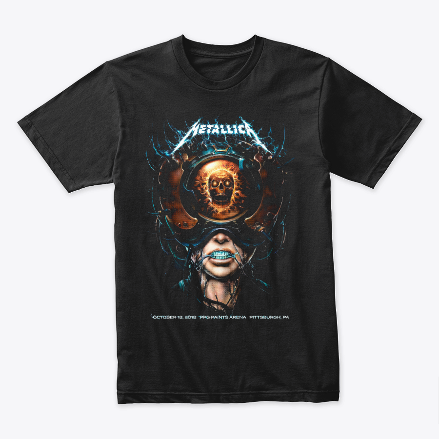 Camiseta Algodon Metallica Pittsburgh Poster