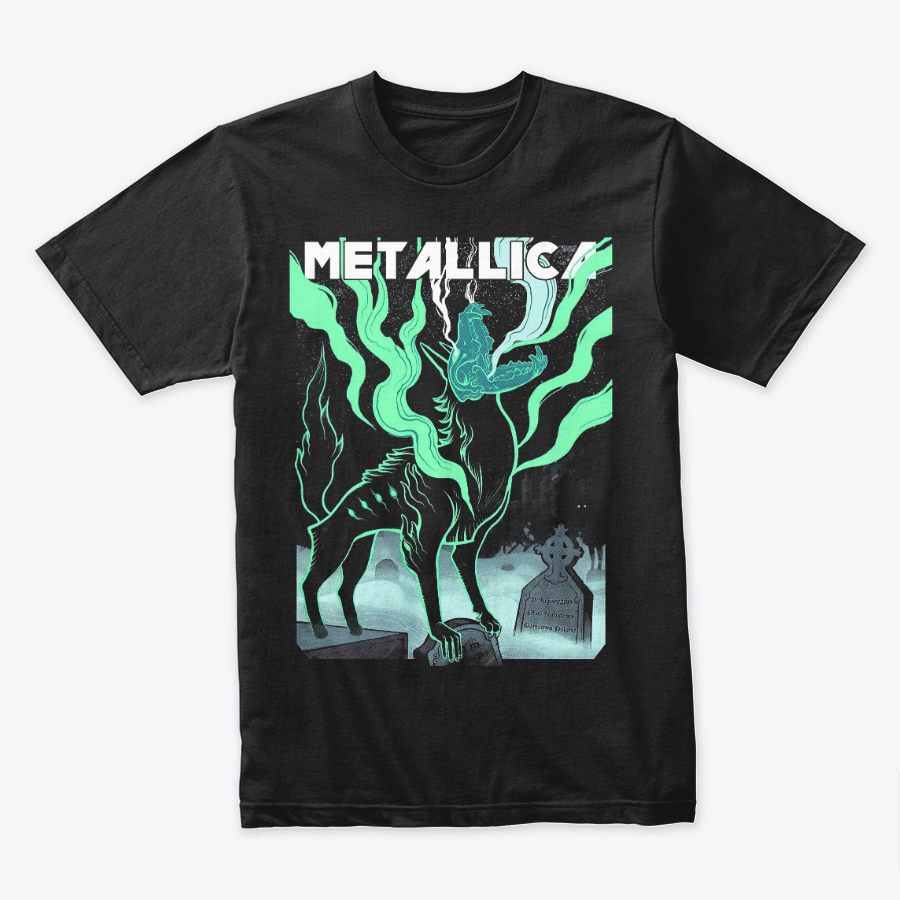 Camiseta Algodon Metallica Wolf Howling