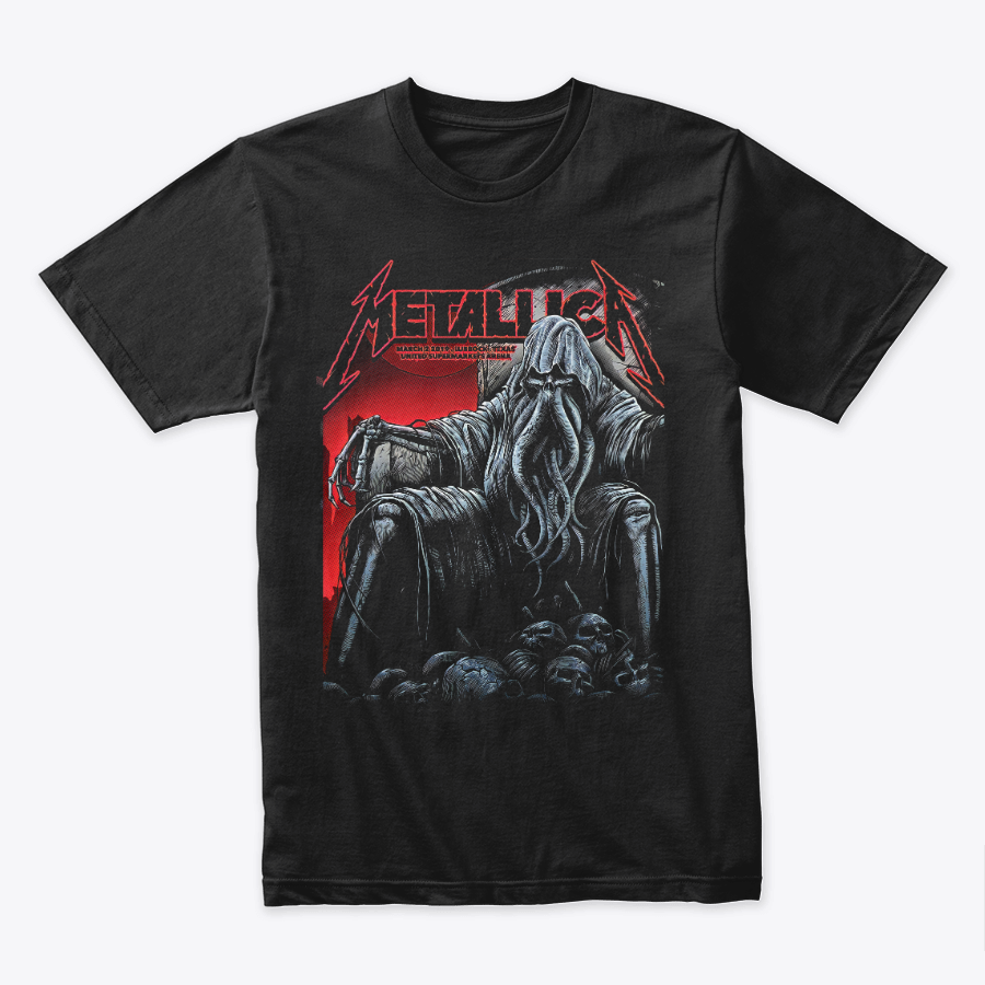 Camiseta Algodon Metallica octupus Texas Poster