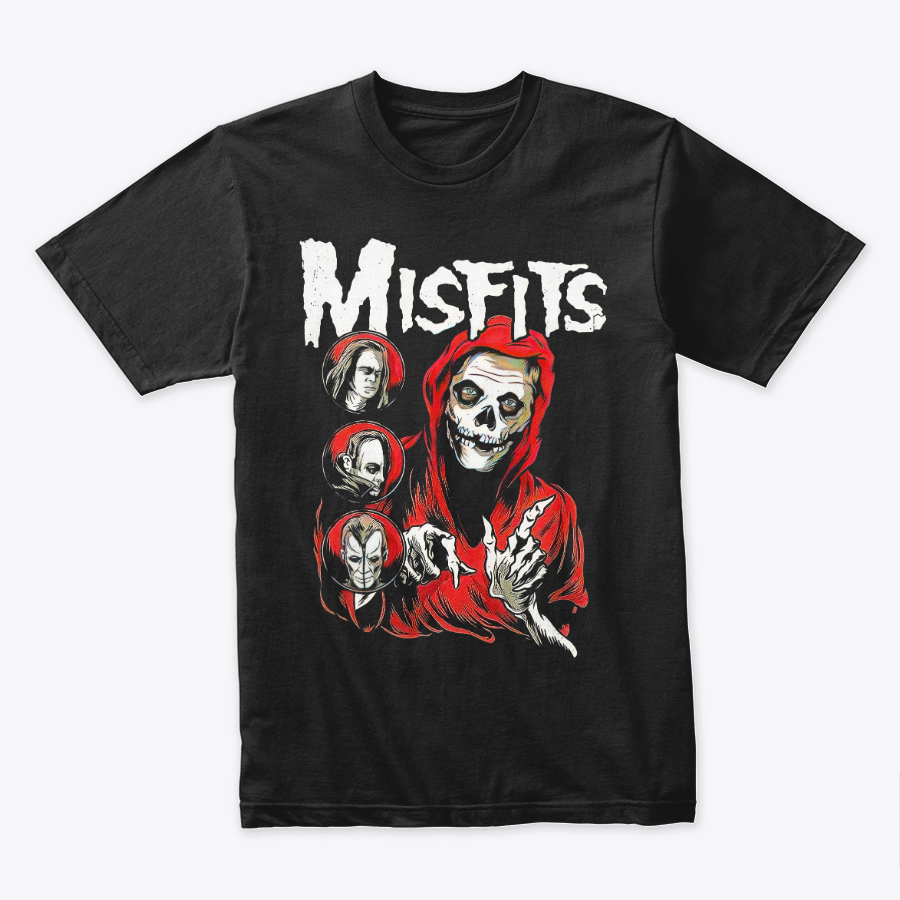 Camiseta Algodon Misfits Poster Skull
