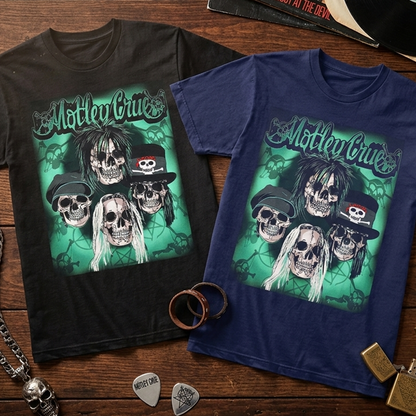 Camiseta Algodon Motley Crue Skull Style