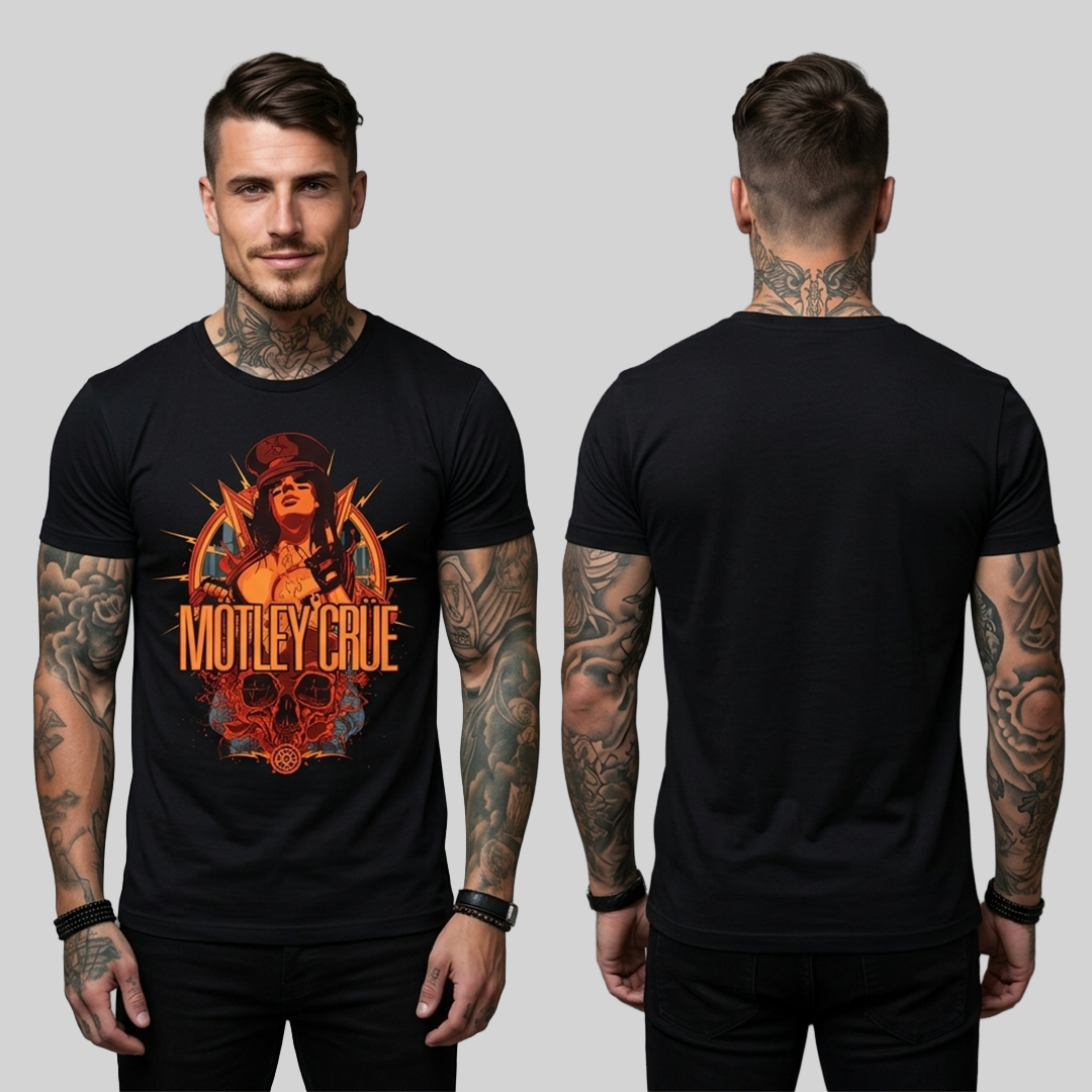Camiseta Algodon Motley Crue Women Poster