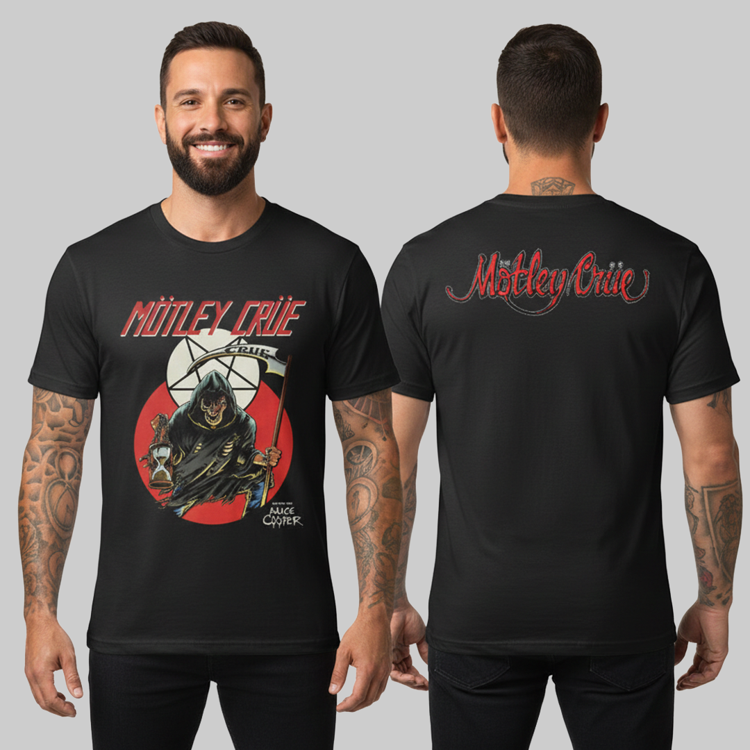 Camiseta Motley Crue Landers Center Poster 2014 doble estampado