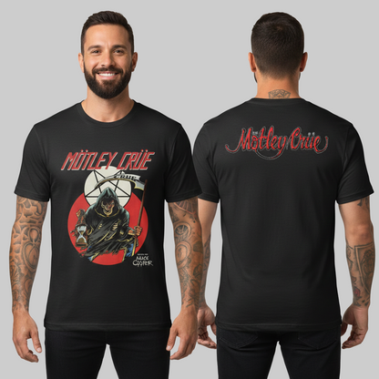 Camiseta Motley Crue Landers Center Poster 2014 doble estampado