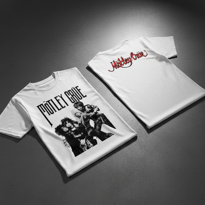 Camiseta Motley Crue Band Vintage style Doble Estampado