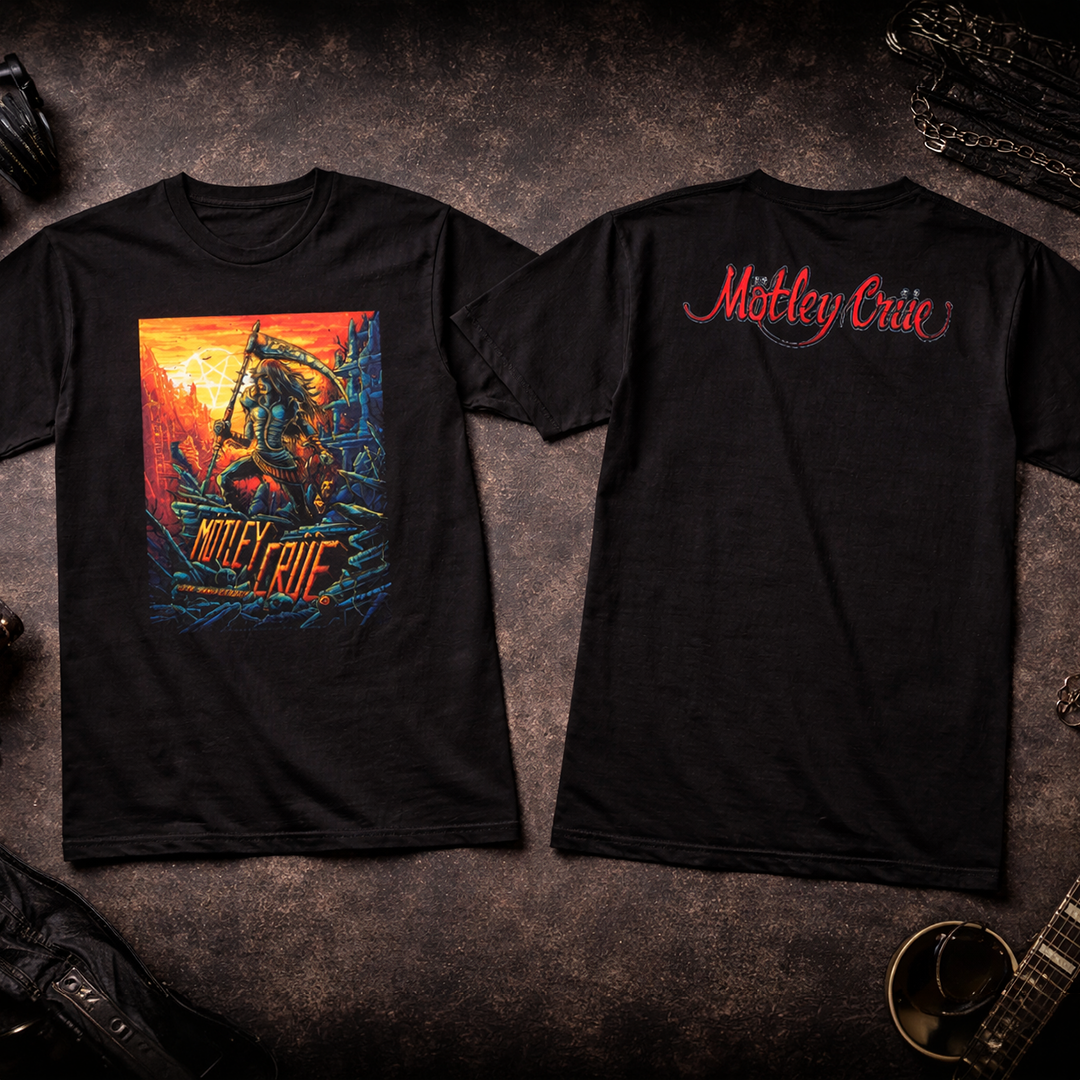 Camiseta Motley Crue 45th Anniversary Poster