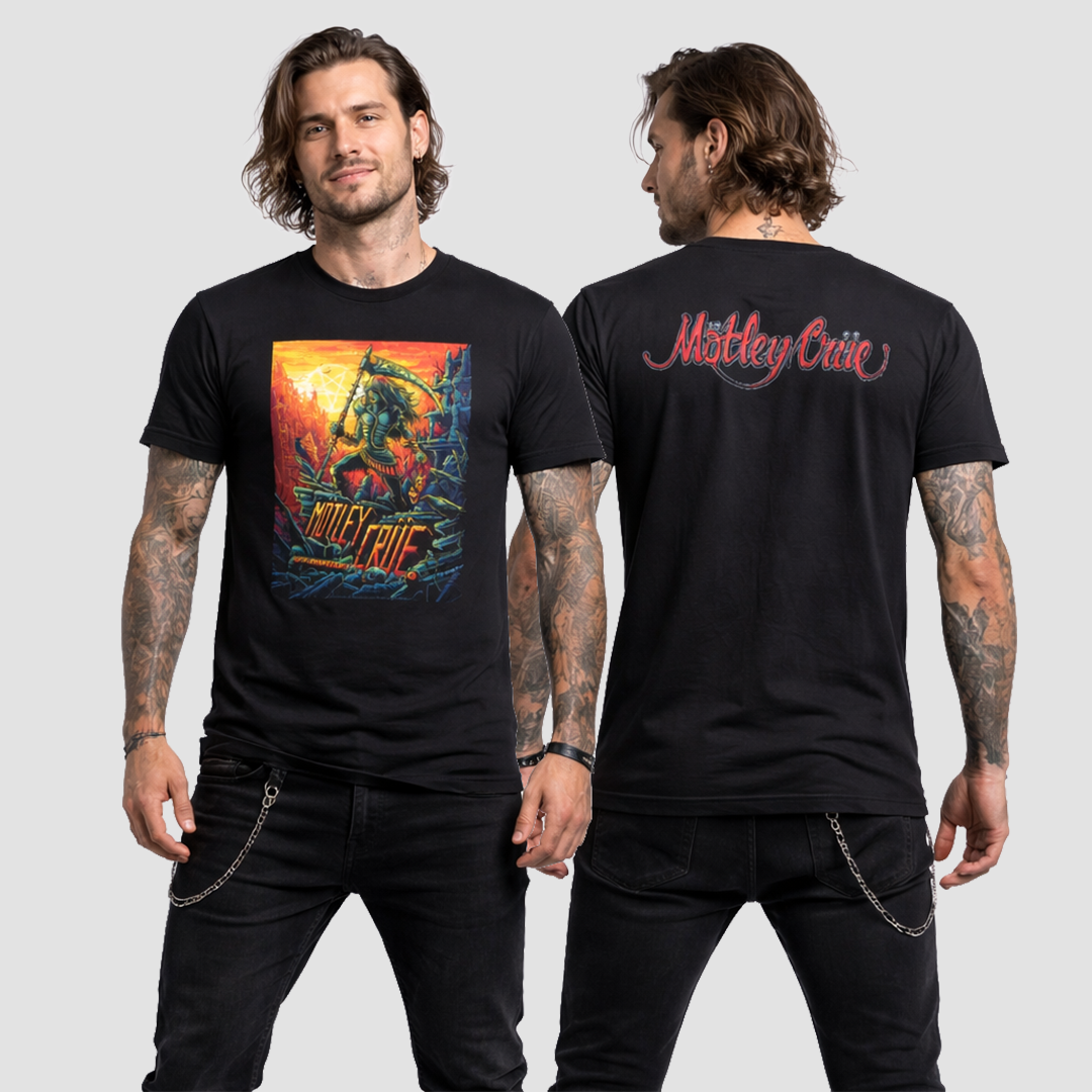 Camiseta Motley Crue 45th Anniversary Poster