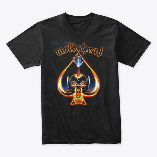 Camiseta Algodon MotorHead Logo Face Art