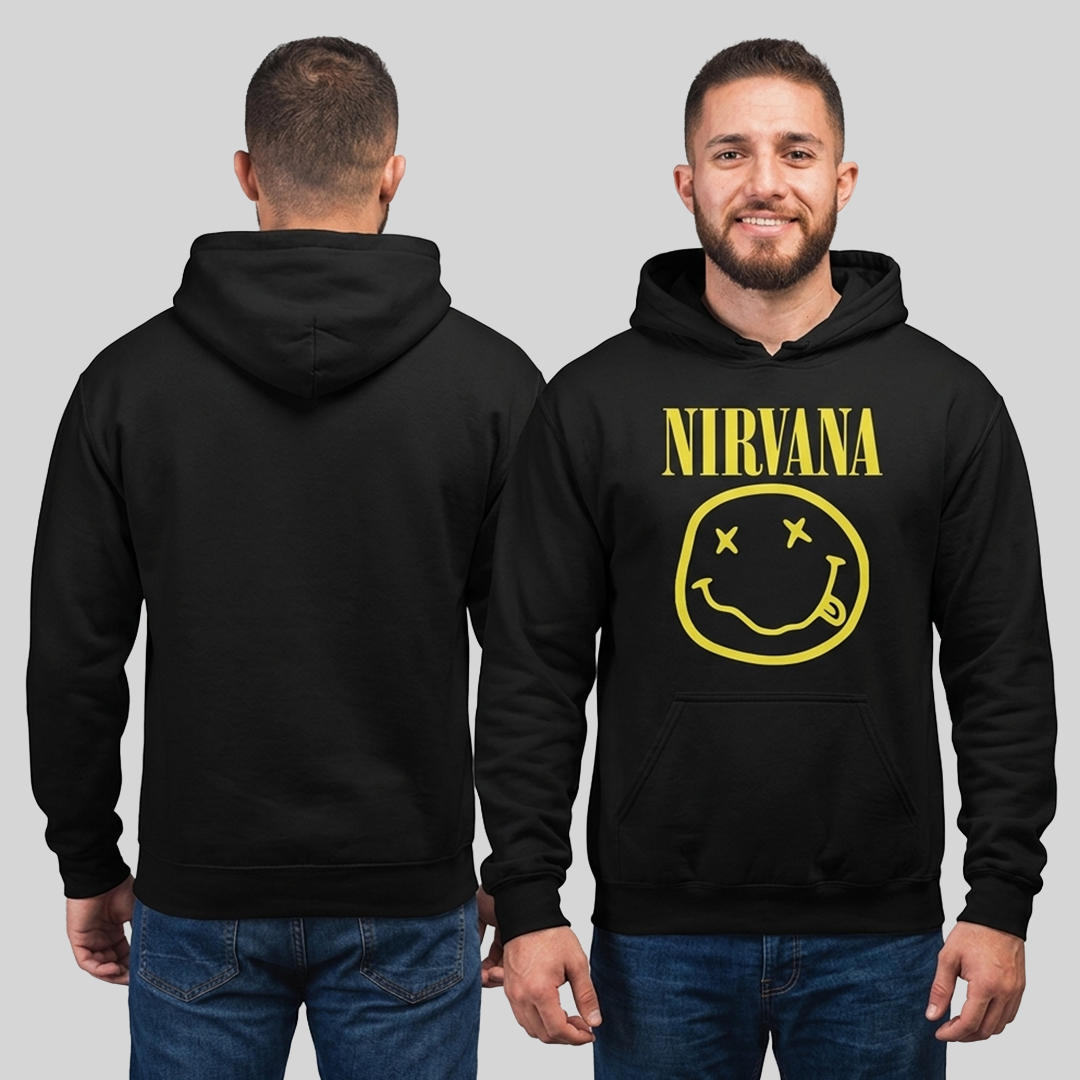 Buzo Capota Nirvana Logo Extended