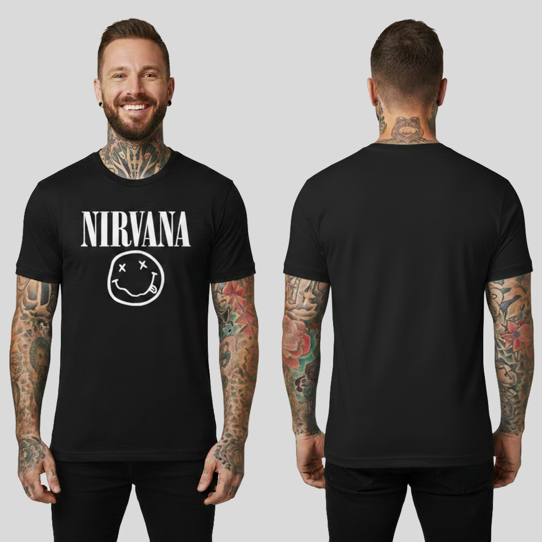 Camiseta en Algodon Nirvana logo