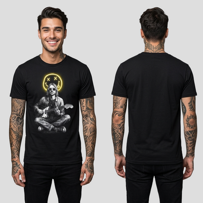 Camiseta Algodon Nirvana Kurt Cobain Art