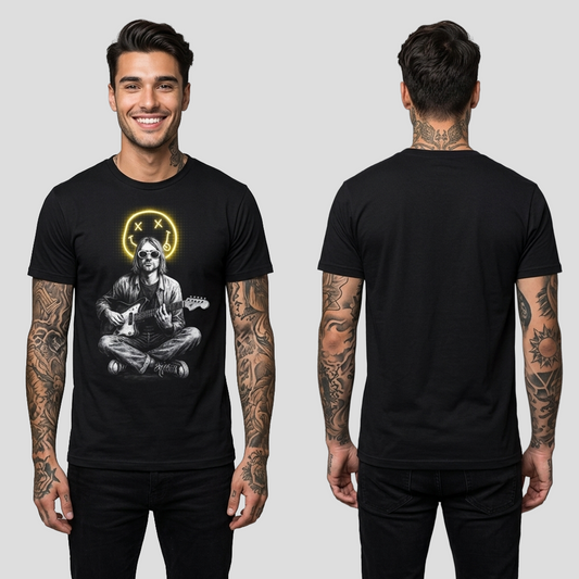 Camiseta Algodon Nirvana Kurt Cobain Art
