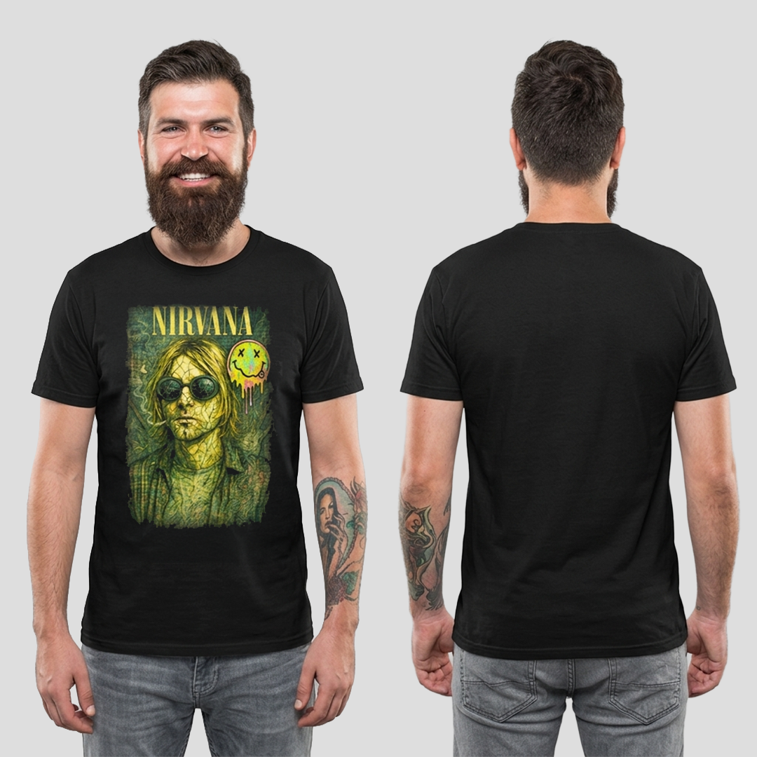 Camiseta Algodon Nirvana Kurt Cobain 3