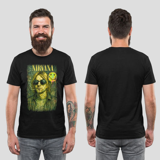 Camiseta Algodon Nirvana Kurt Cobain 3