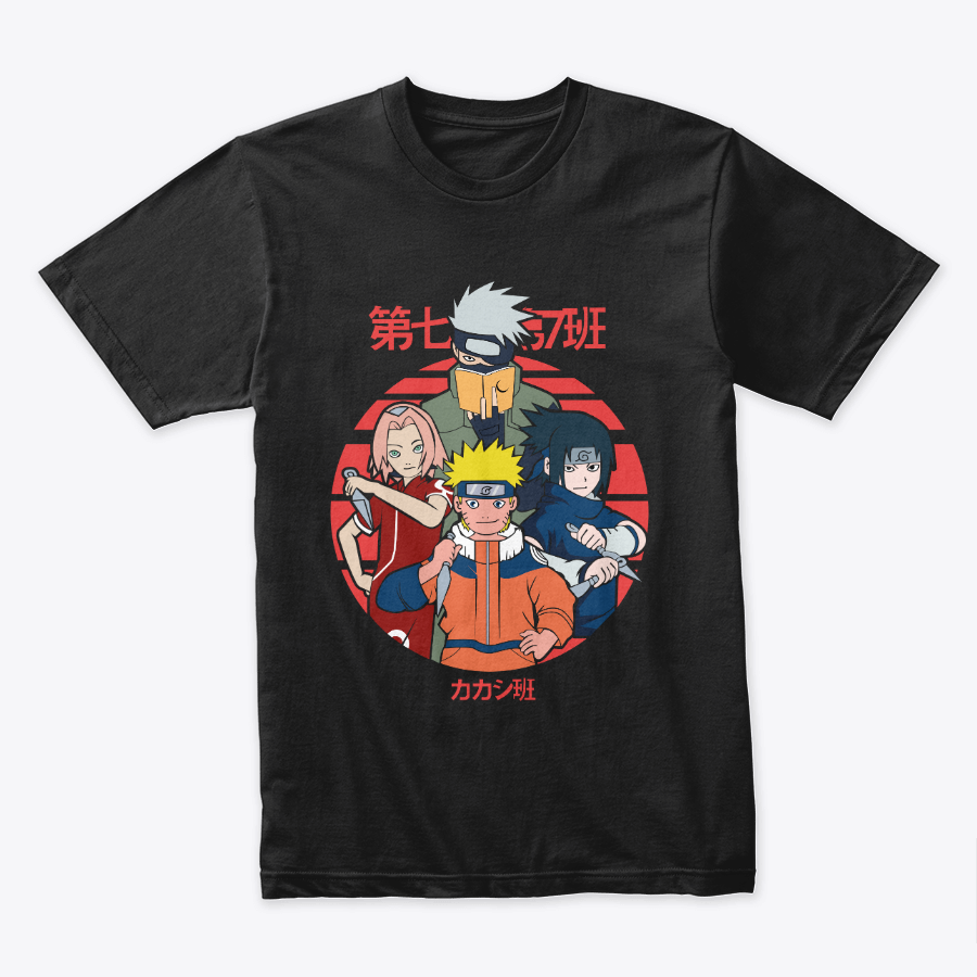 Camiseta Algodon Naruto Equipo 7