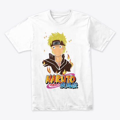 Camiseta Algodon Naruto Uzumaki Adolecente Art