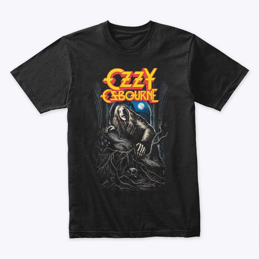 Camiseta Algodon Ozzy Osbourne Bark At The Moon Black
