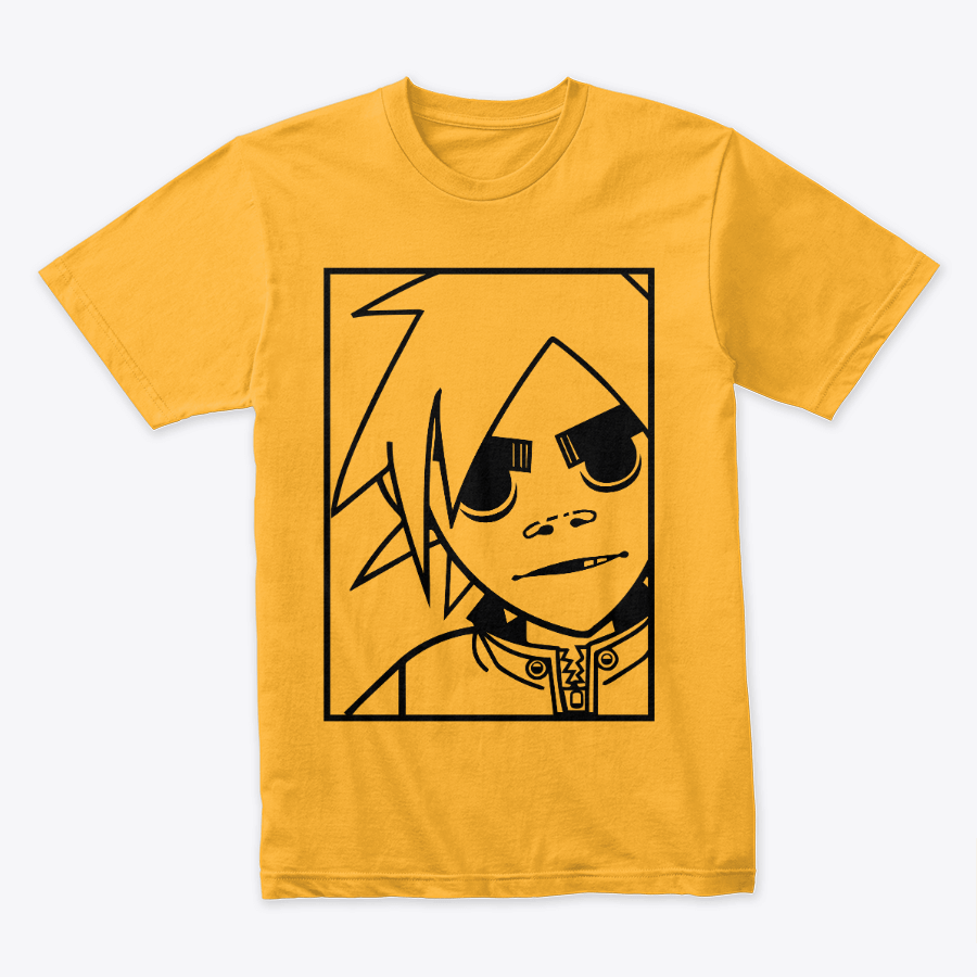Camiseta Algodón Rock Style Gorillaz