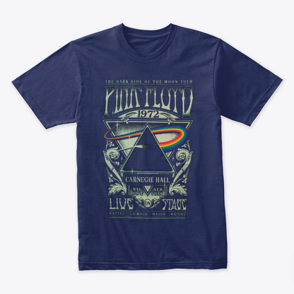 Camiseta Pink Floyd the Dark Side of the moon Tour 1972 Carnegie Hall