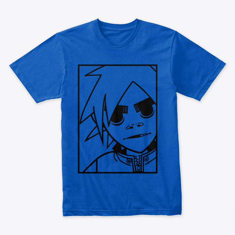 Camiseta Algodón Rock Style Gorillaz