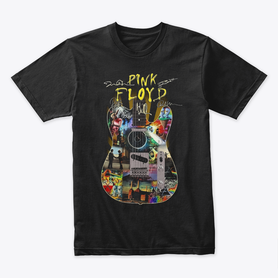 Camiseta Algodon Pink Floyd Guitar Style