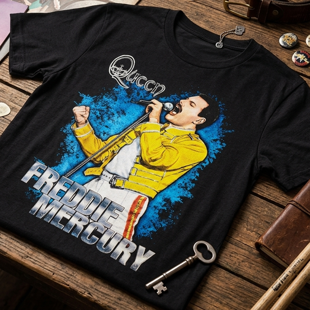 Camiseta Algodon Freddie Mercury Art
