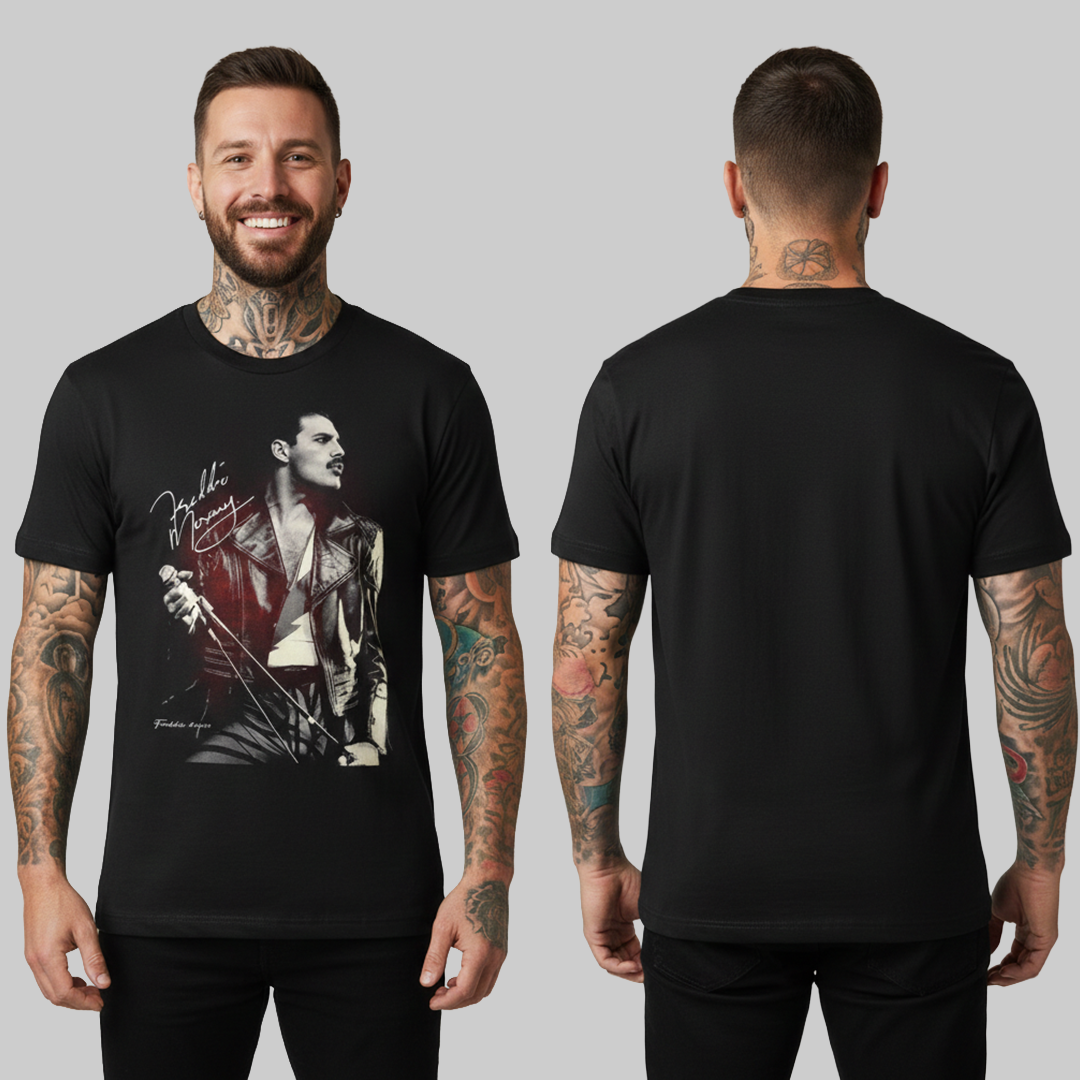 Camiseta Algodon Freddie Mercury Poster Vintage