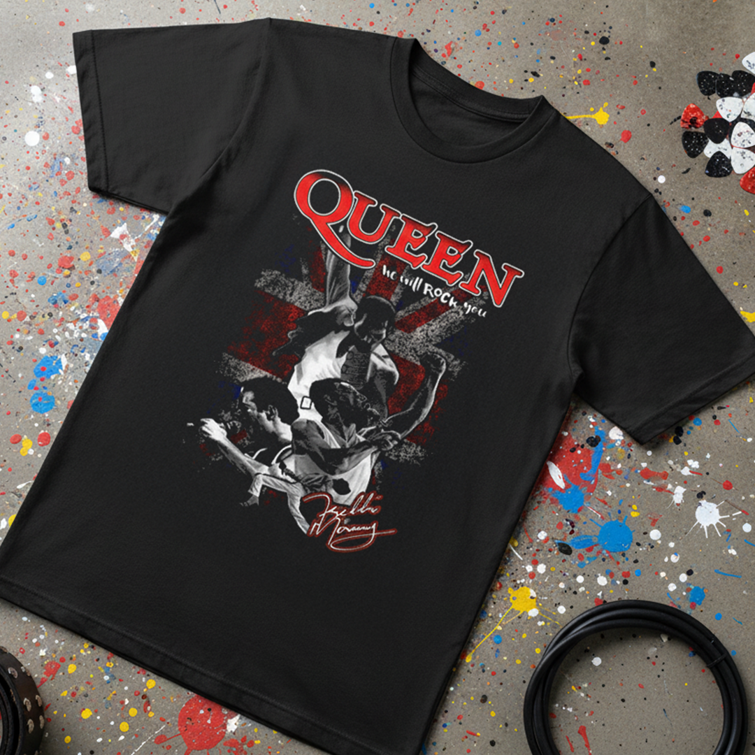 Camiseta Algodon Queen We Will Rock You