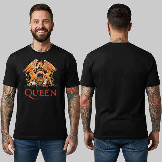 Camiseta Algodón Queen logo Rock Style