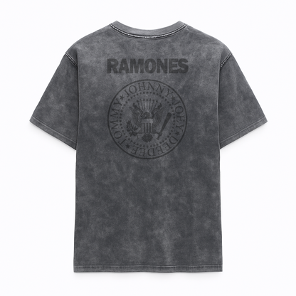 Camiseta Prelavada Algodon The Ramones Logo Casico