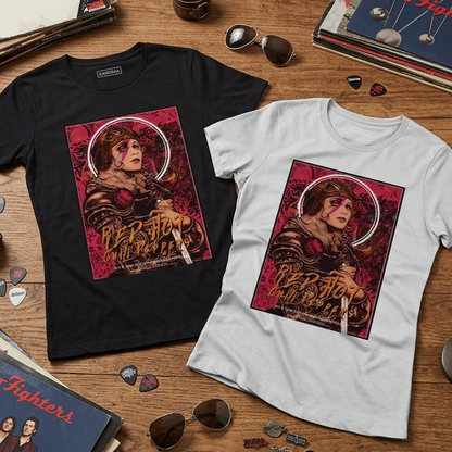 Camiseta Poster Style Red Hot Chilli Peppers RHCP mujer