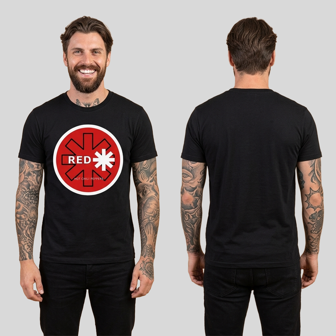 Camiseta Algodon RHCP Logo Poster
