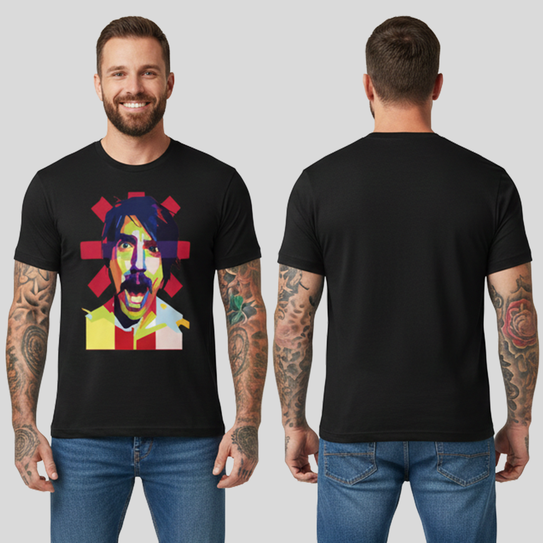 Camiseta Vocalist Art Red Hot Chilli Peppers RHCP