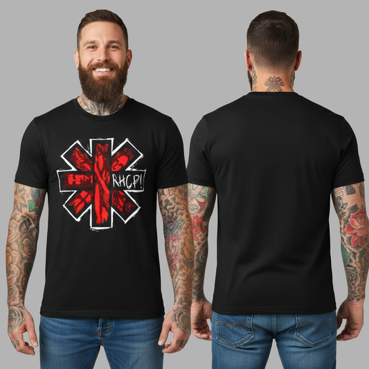 Camiseta Algodon RHCP Logo Red Style