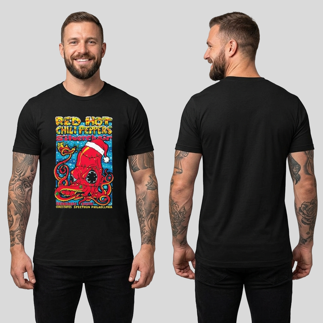 Camiseta Silverchair Red Hot Chilli Peppers RHCP Navidad
