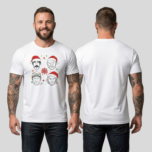 Camiseta Algodón Red Hot Chilli Peppers Navidad