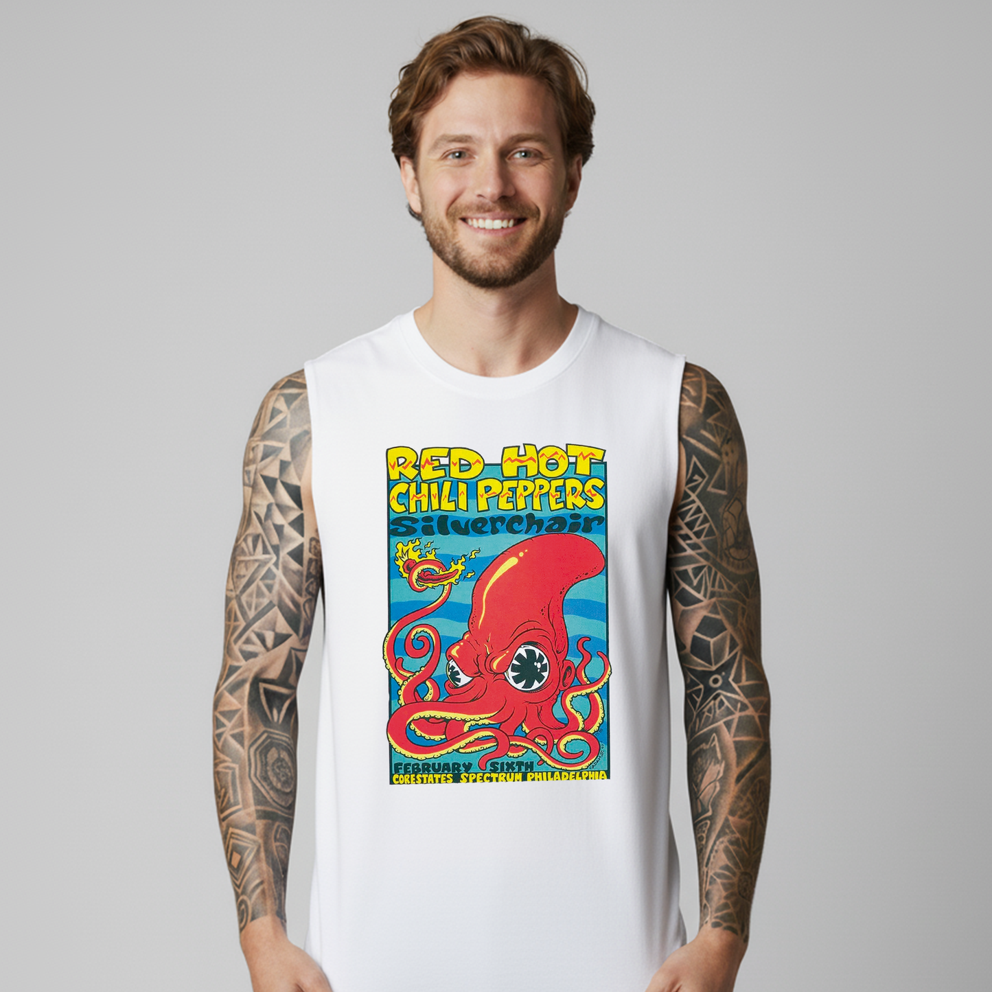 Esqueleto Manga Sisa Silverchair Red Hot Chilli Peppers RHCP