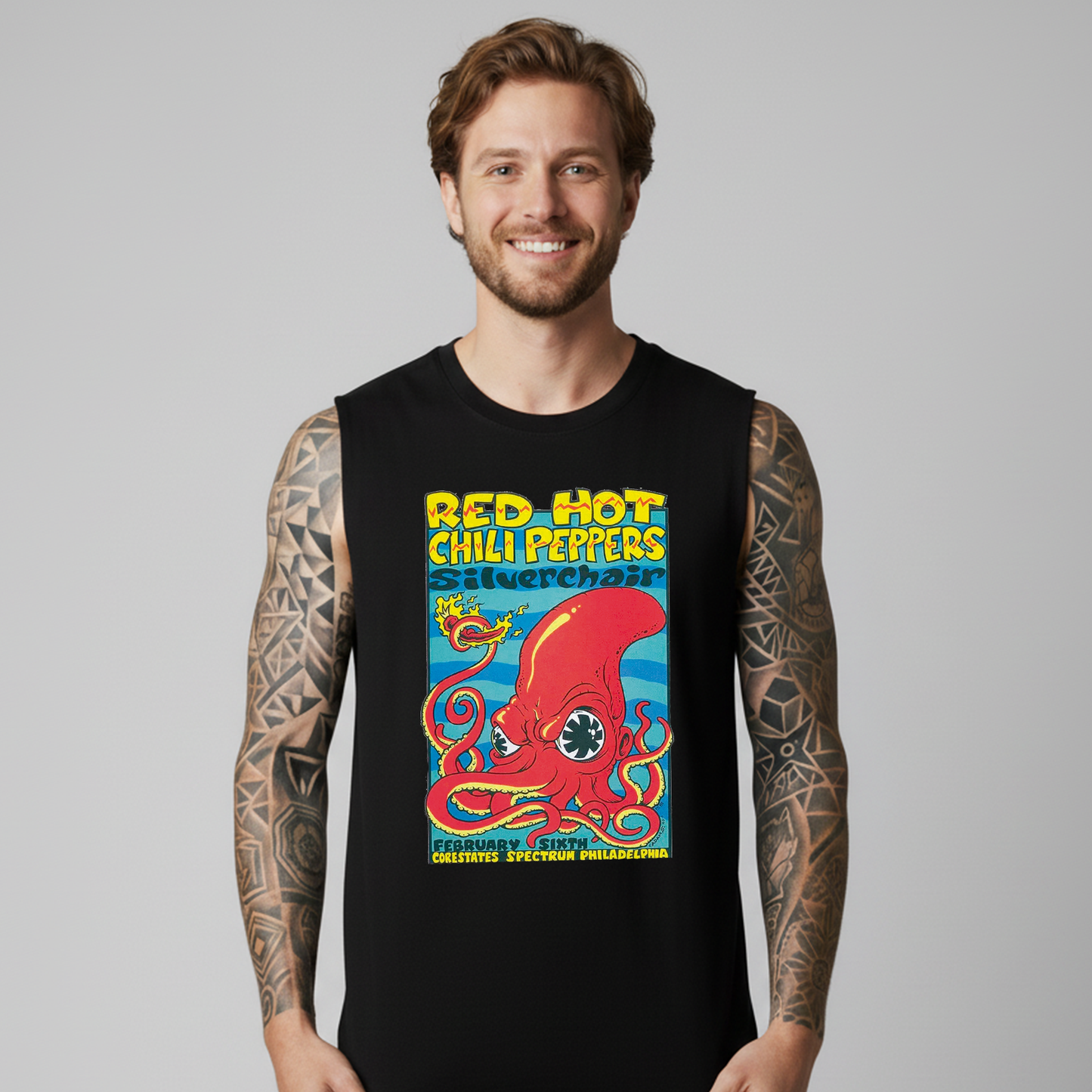 Esqueleto Manga Sisa Silverchair Red Hot Chilli Peppers RHCP