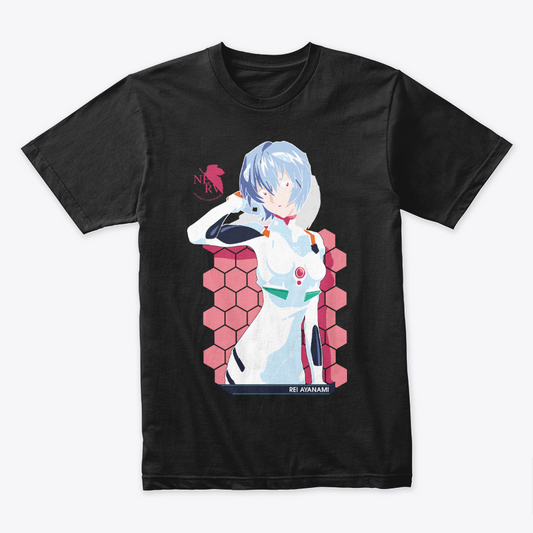 Camiseta Algodon Rei Ayanami Art