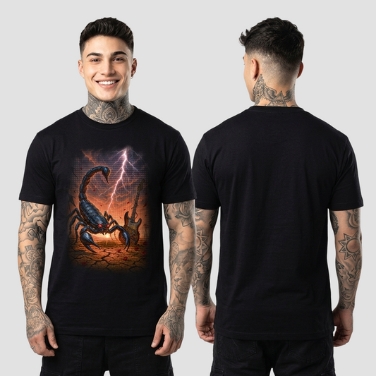 Camiseta Algodon Scorpions Art