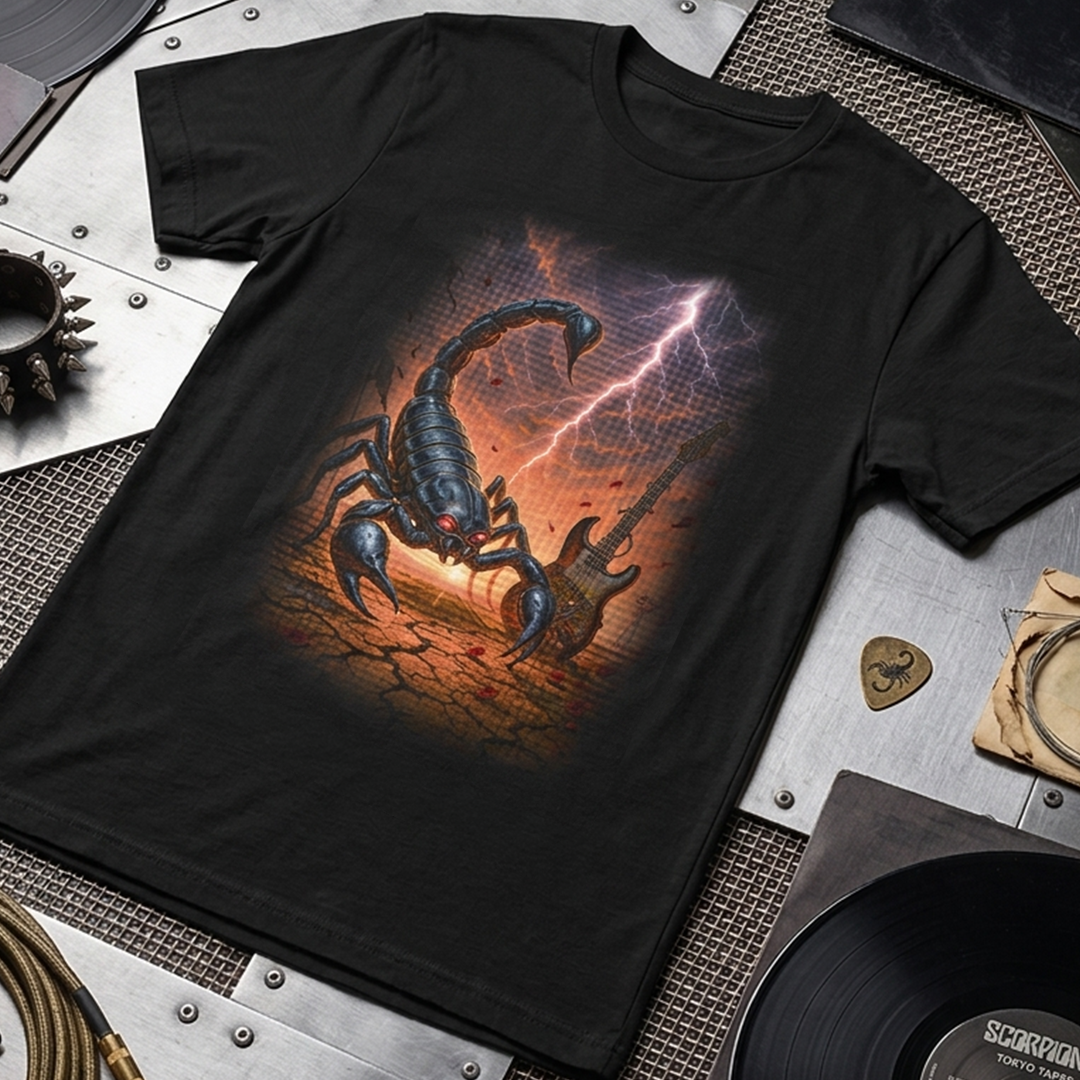 Camiseta Algodon Scorpions Art