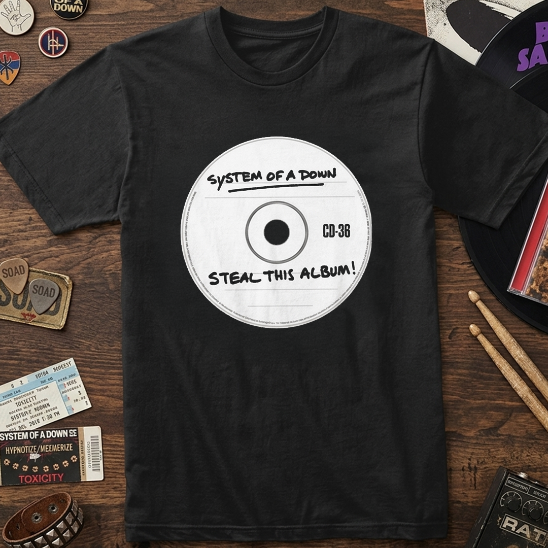 Camiseta Algodon System Of A Down Steal This Album Cover