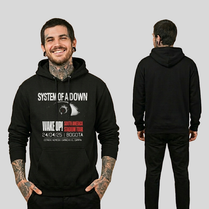 Buzo Capota System Of A Down Wake Up Tour 2025 - Bogotá