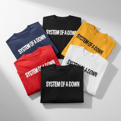Camiseta Algodon System Of A Down Logo
