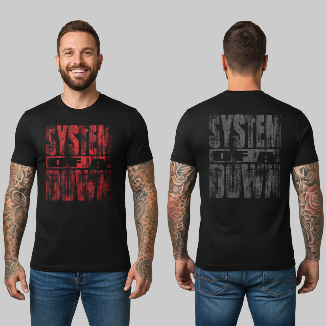 Camiseta Algodon Doble Estampado System Of A Down