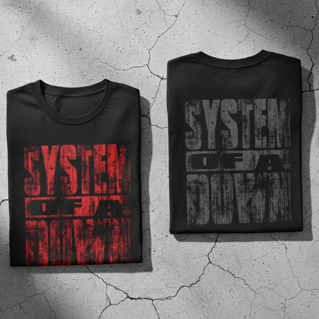 Camiseta Algodon Doble Estampado System Of A Down