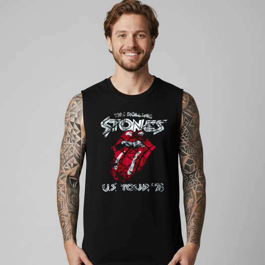 Esqueleto Manga Sisa The rolling Stones US tour 78 Rock Style